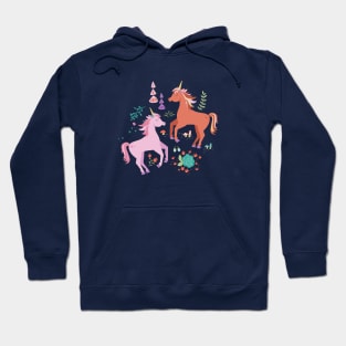 Pink & Coral Unicorn Hoodie